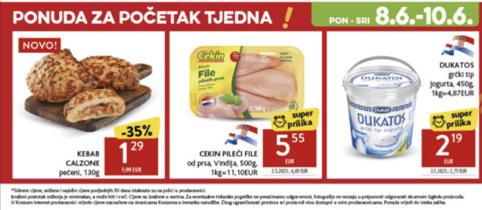 Konzum akcija za početak tjedna