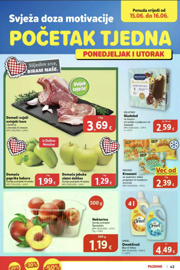 Plodine akcija za početak tjedna