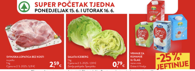 Spar i Interspar akcija za početak tjedna