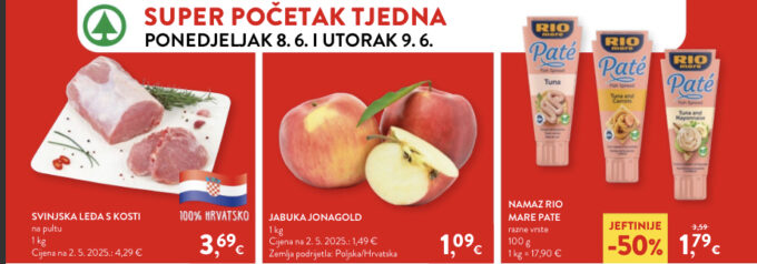 Spar i Interspar akcija za početak tjedna