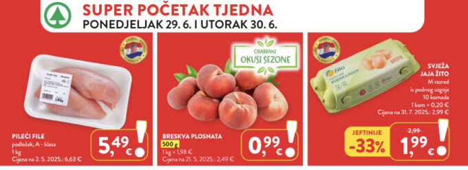 Interspar i Spar akcija za početak tjedna