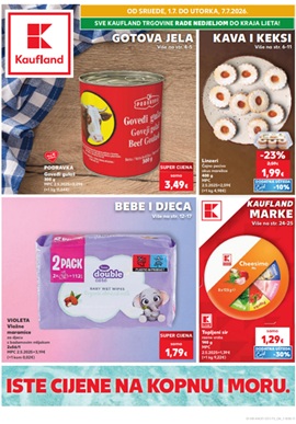 Kaufland katalog Gotova jela, kava i keksi, bebe i djeca