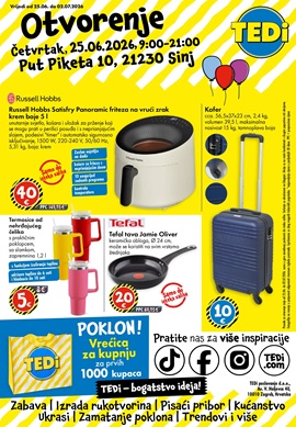 TEDI katalog Sinj otvorenje
