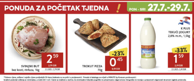 Konzum akcija za početak tjedna