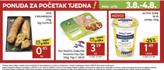 Konzum akcija za početak tjedna