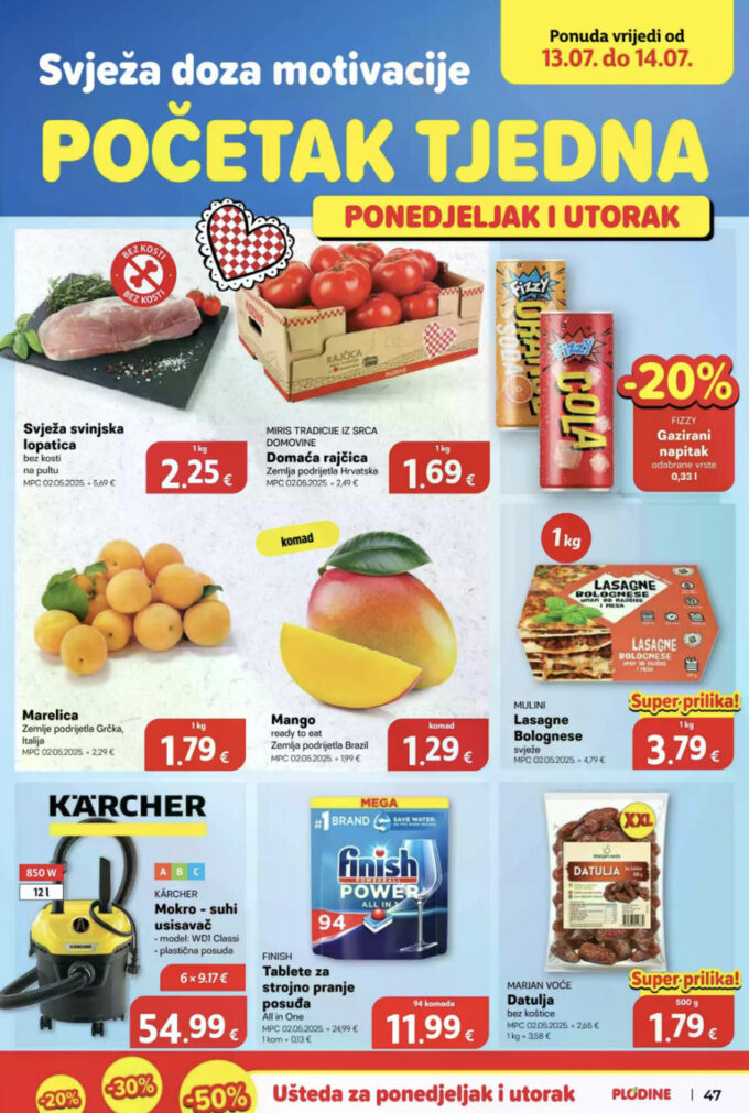 Plodine akcija za početak tjedna