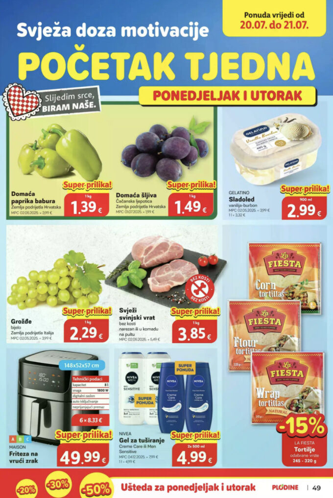 Plodine akcija za početak tjedna