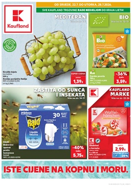 Kaufland katalog Mediteran, bio, zaštita od sunca i insekata