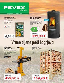 Pevex katalog Vruće cijene peći i ogrjeva 