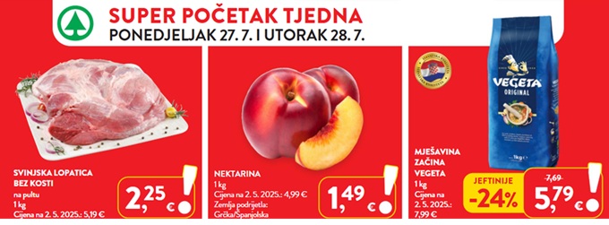 Spar akcija početak tjedna