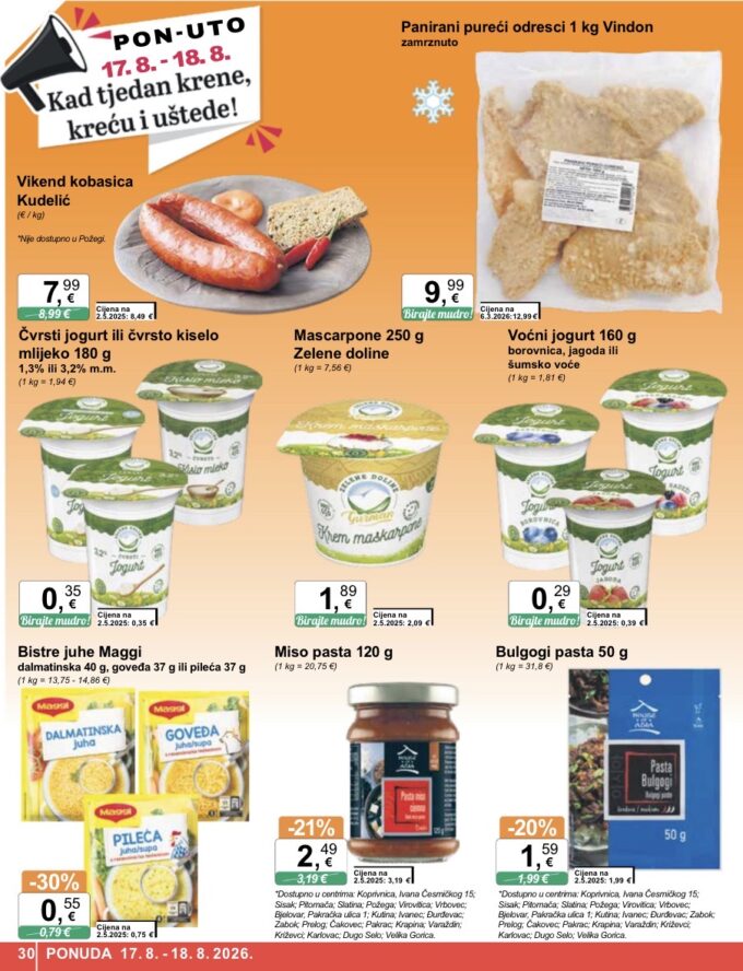 KTC akcija za početak tjedna