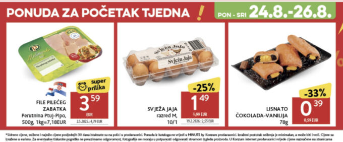 Konzum akcija za početak tjedna