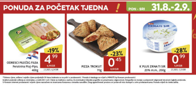 Konzum akcija za početak tjedna