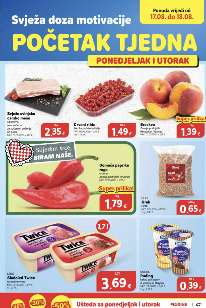 Plodine akcija za početak tjedna