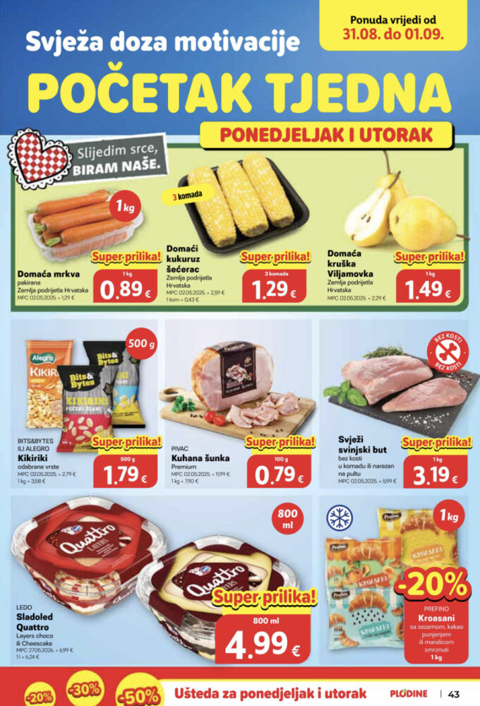 Plodine akcija za početak tjedna