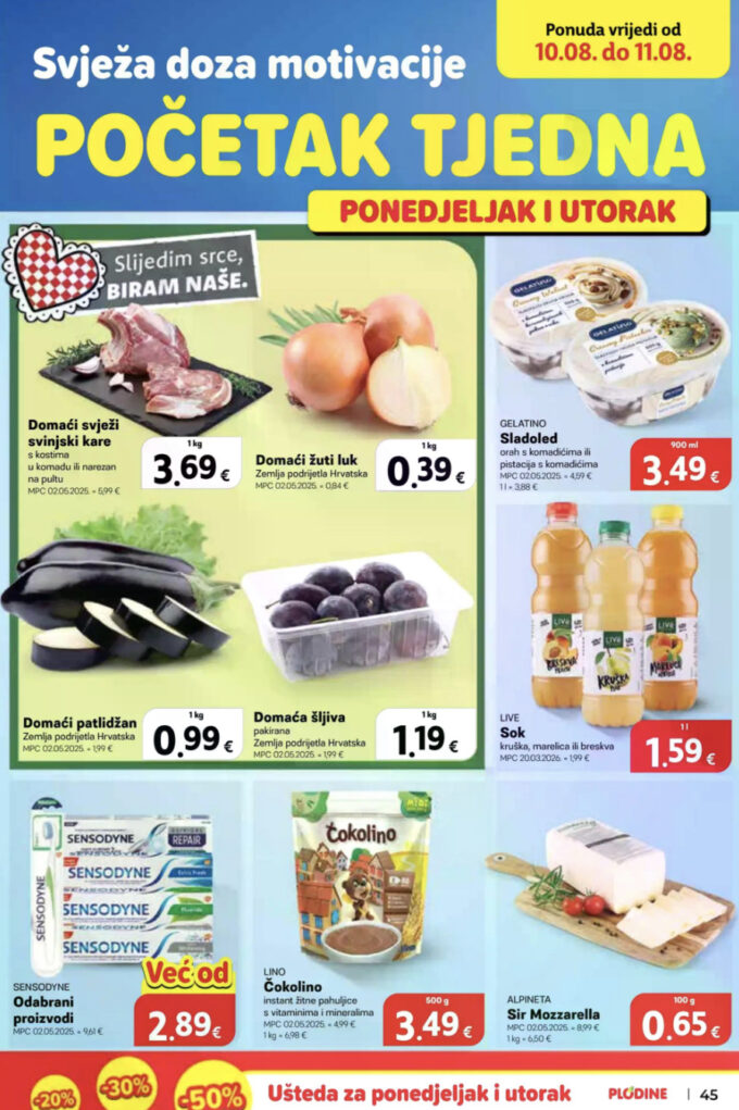 Plodine akcija za početak tjedna