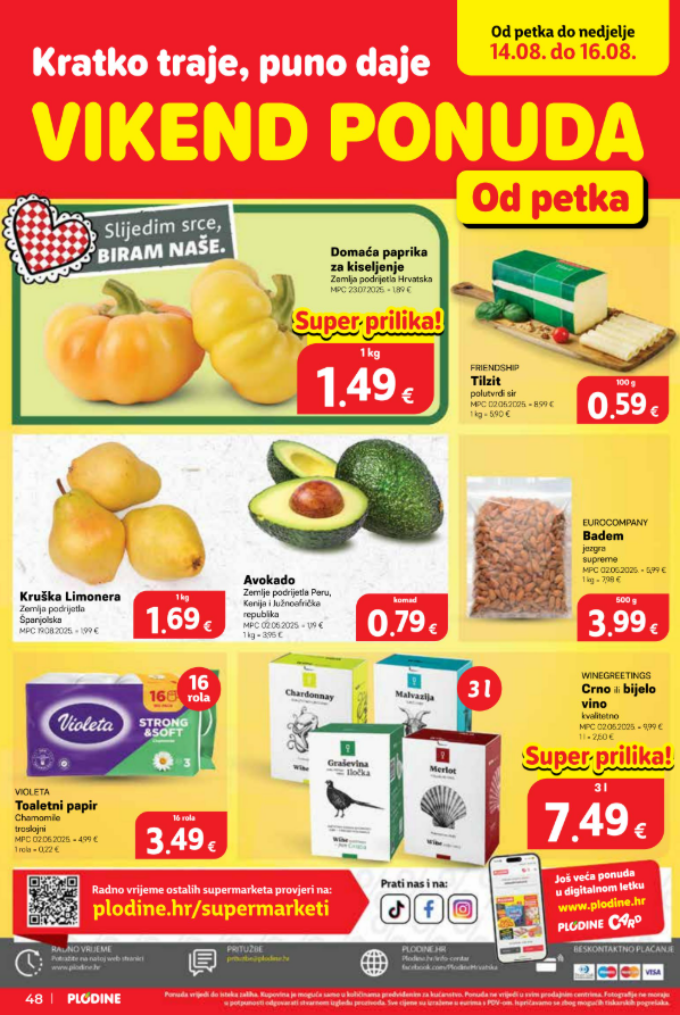 Plodine vikend akcija