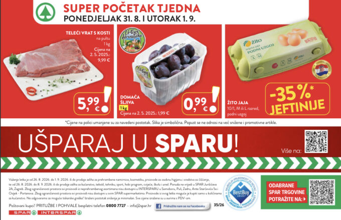 Spar akcija za početak tjedna