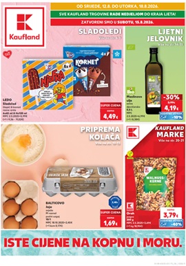 Kaufland katalog Sladoledi, ljetni jelovnik, priprema kolača
