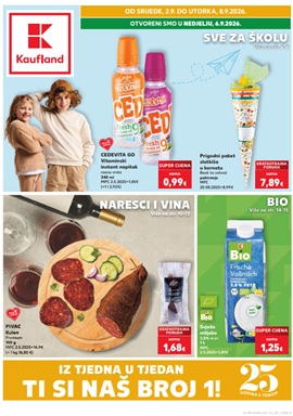 Kaufland katalog Sve za školu, naresci i vina, bio