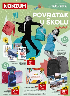 Konzum katalog Povratak u školu