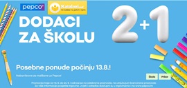 Pepco katalog Dodaci za školu 2+1 gratis