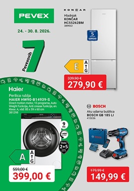 Pevex katalog Pevexovih sedam 