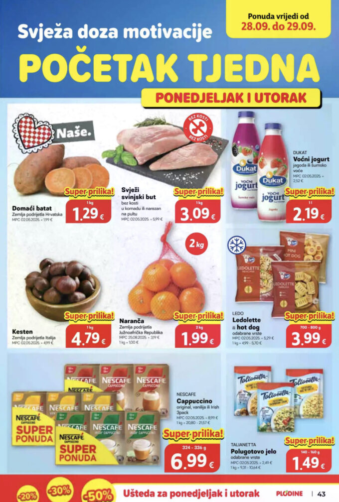 Plodine akcija za početak tjedna