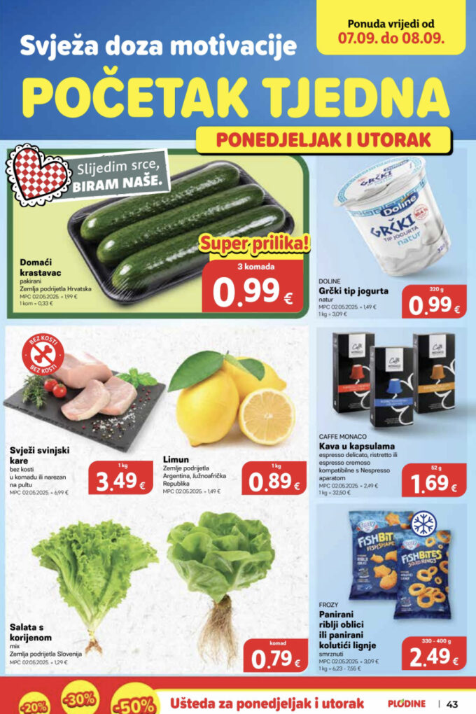 Plodine akcija za početak tjedna