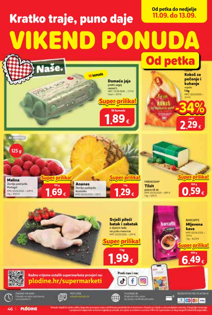 Plodine vikend akcija