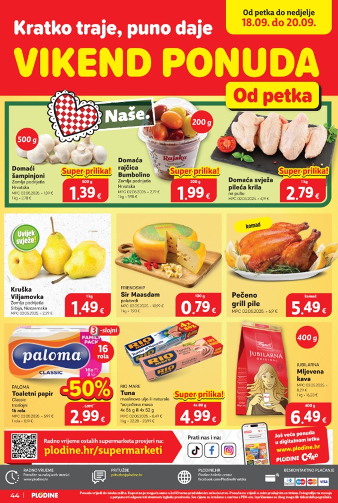 Plodine vikend akcija
