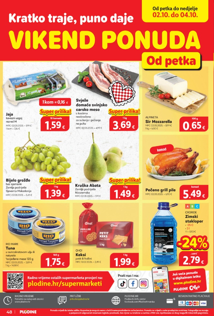 Plodine vikend akcija