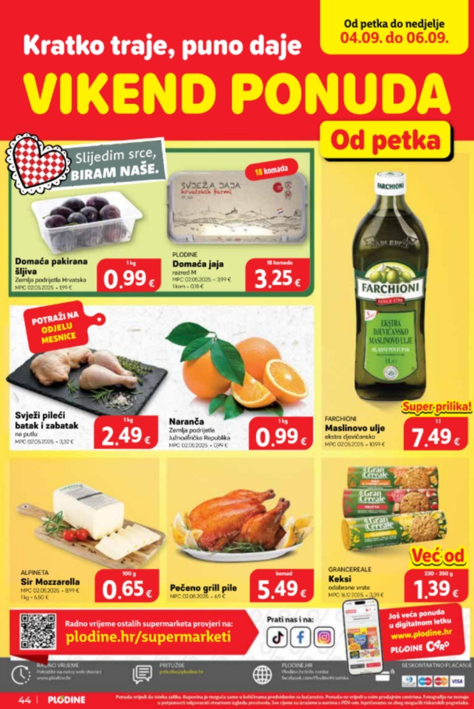 Plodine vikend akcija