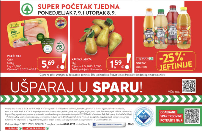 Spar i Interspar akcija za početak tjedna