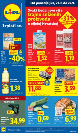 Lidl katalog prehrana