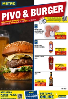 Metro katalog Pivo i burger