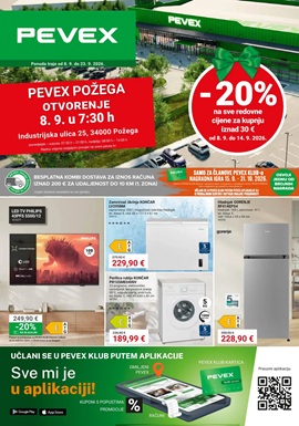 Pevex katalog Požega otvorenje