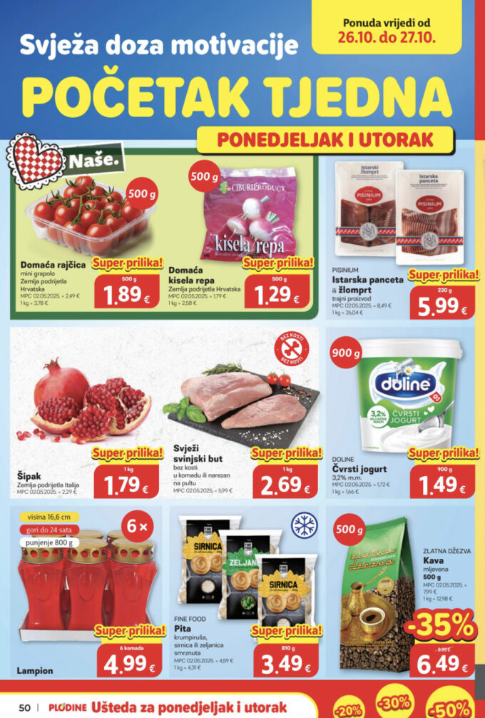 Plodine akcija za početak tjedna