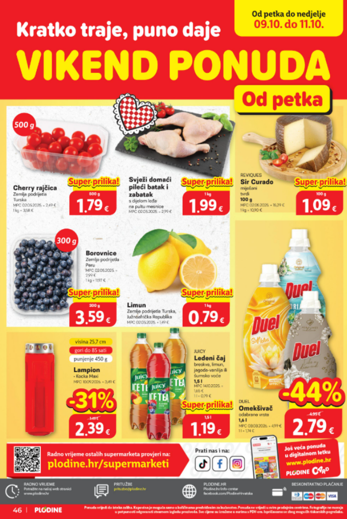 Plodine vikend akcija