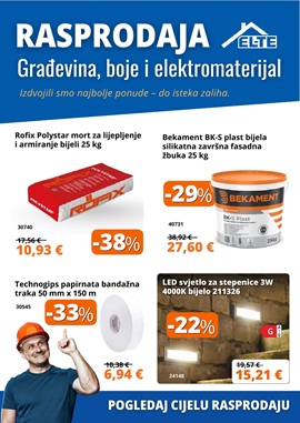 EL-TE katalog Rasprodaja građevina, boje i elektromaterijal