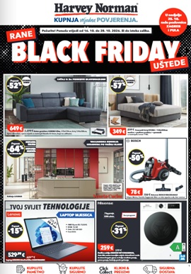Harvey Norman katalog Black Friday uštede