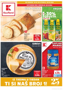Kaufland katalog Dani kruha, sirevi, vegan