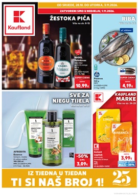 Kaufland katalog Žestoka pića, riba, sve za njegu tijela