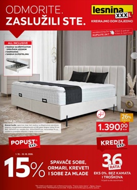 Lesnina katalog Odmorite, zaslužili ste