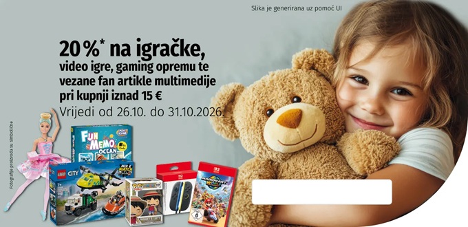 Muller akcija -20% na igračke